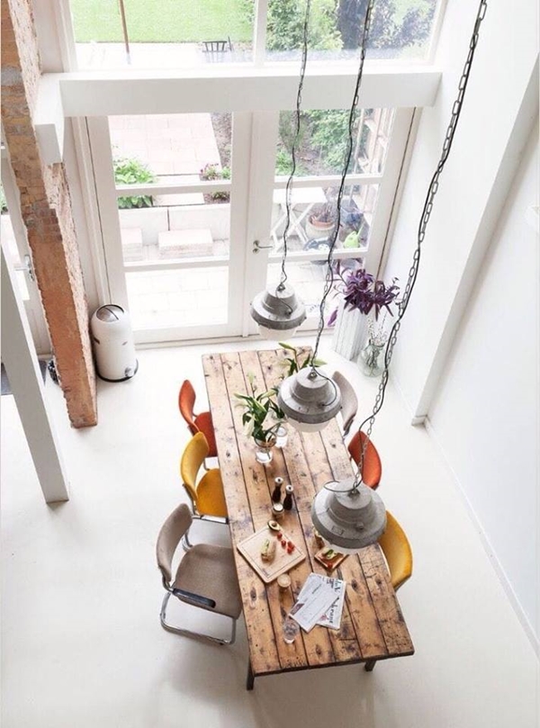 Ebédlő asztal fentről... Ebédlő asztal fentről...